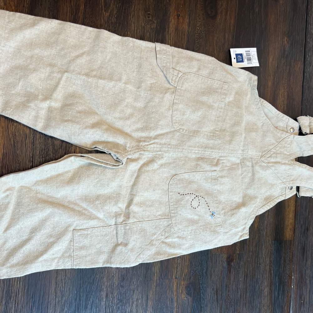 Linen Garden Overalls - Picture 3 of 7